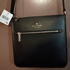 kate spade Black Crossbody Bag - Saffiano Leather